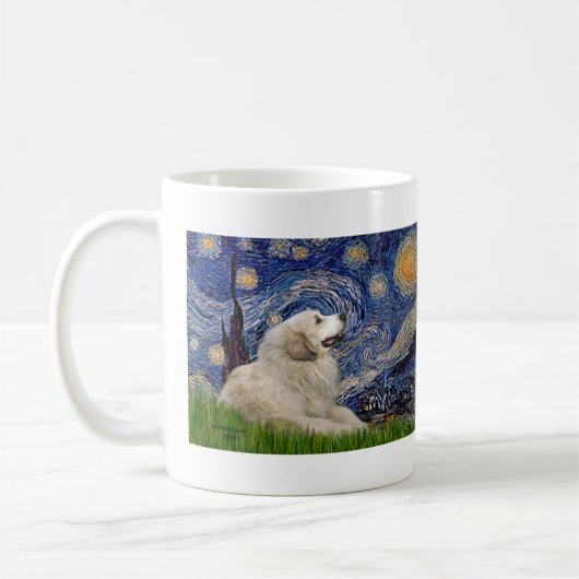 Mug Great Pyrenees 2 - Nuit étoilée (Gauche)