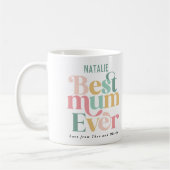 Mug Greatest Mum multi photo élégant (Gauche)