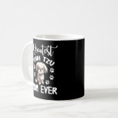 Mug Greatest Shih Tzu Mom Funny Chien Log (Devant gauche)