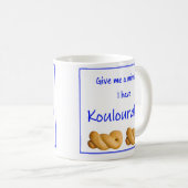 Mug grec avec citation (Devant droit)
