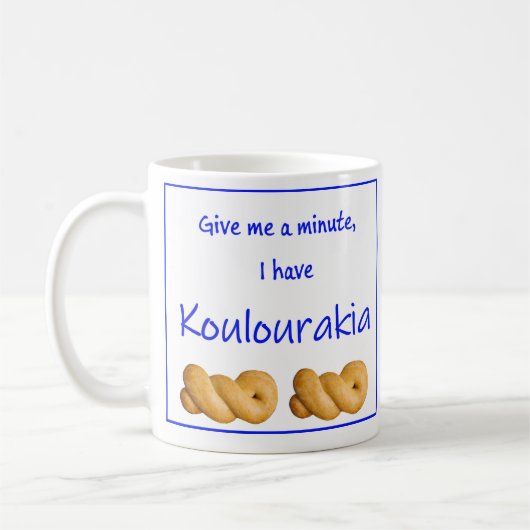 Mug grec avec citation (Gauche)