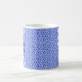 Mug Grec Meander Carré clé H Motif bleu (Centre)
