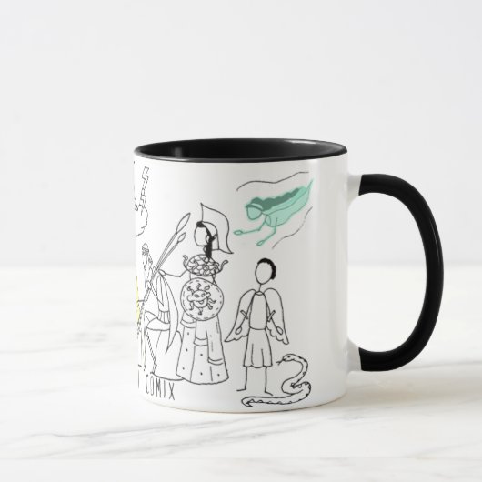 Mug Grec Myth Comix : la mule du logo (Droite)
