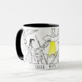 Mug Grec Myth Comix : la mule du logo (Devant gauche)