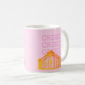 Mug Grèce, Art Voyage, Rose (Devant droit)