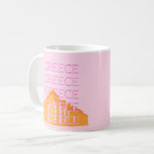 Mug Grèce, Art Voyage, Rose (Devant gauche)