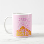 Mug Grèce, Art Voyage, Rose (Gauche)