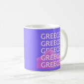 Mug Grèce, Athènes Travel Art, Retro Travel Art (Devant droit)