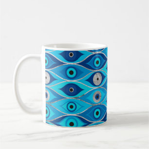 Mug Grèce Mati Mataki - Motif des yeux malveillants de