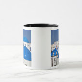Mug Grèce, Santorin. Clocher et dômes bleus de (Centre)