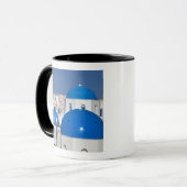 Mug Grèce, Santorin. Clocher et dômes bleus de (Devant gauche)