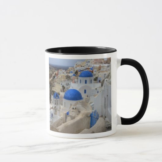 Mug Grèce, Santorin. Clocher et dômes bleus de 3 (Droite)