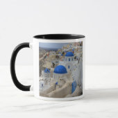 Mug Grèce, Santorin. Clocher et dômes bleus de 3 (Gauche)