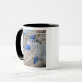 Mug Grèce, Santorin. Clocher et dômes bleus de 3 (Devant gauche)