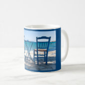 Mug Grèce taverna photo bleu et blanc (Devant droit)
