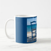 Mug Grèce taverna photo bleu et blanc (Gauche)