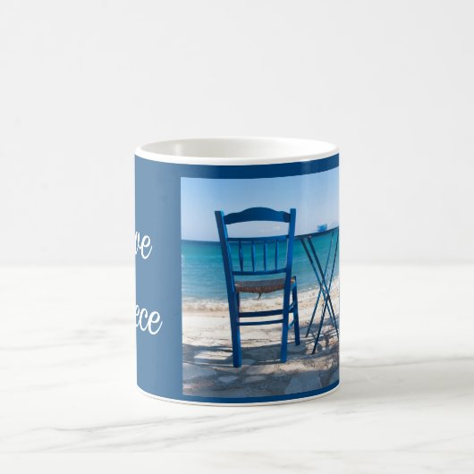 Mug Grèce taverne bleu et blanc (Centre)