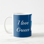 Mug Grèce taverne bleu et blanc (Gauche)
