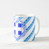 Mug Greek stripes flag (Devant droit)