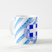Mug Greek stripes flag (Devant gauche)