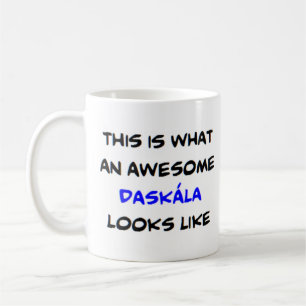 Mug greek teacher daskala, awesome