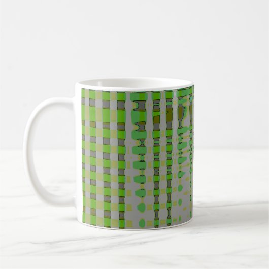 Mug Green Abstract Art 1003 (Gauche)