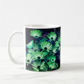 Mug Green African Daisies Flower Art Personnalisé (Gauche)