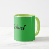 Mug Green and Chartreuse Green Template (Devant droit)