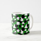 Mug Green Bauhaus Collage (Devant droit)