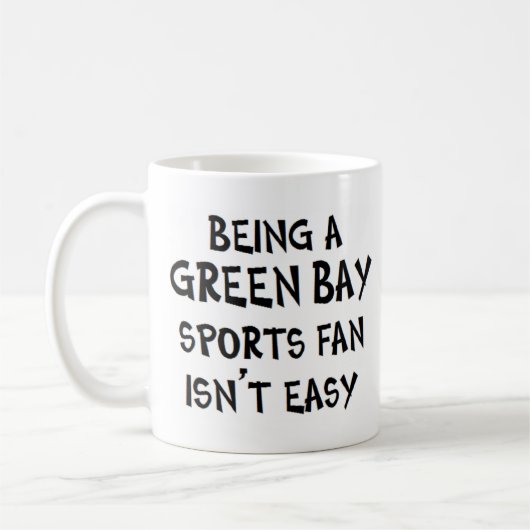 Mug green bay sports fan, being (Gauche)