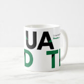 Mug Green Big Bold Angle-Cut Lettres Graduation (Devant droit)