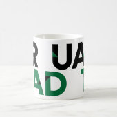 Mug Green Big Bold Angle-Cut Lettres Graduation (Centre)