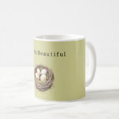 Mug Green Bird Nest Eggs (Devant droit)