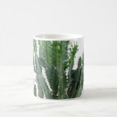 Mug Green Cactus : minimaliste Arrière - plan blanc (Centre)