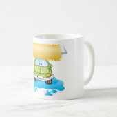 Mug Green Cartoon Car Wash Happy Little Car (Devant droit)