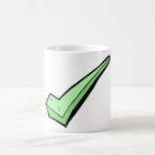Mug Green Check Mark Tick Symbol (Centre)