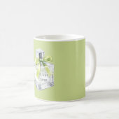 Mug Green Citrus Lime Fruit Perfume Bottle Bow (Devant droit)