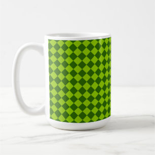 Mug Green Combination Diamond Motif par STaylor