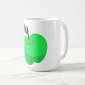 Mug GReen conception de pomme (Devant droit)