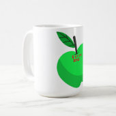 Mug GReen conception de pomme (Devant gauche)