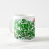 Mug Green Foils Joyeux Noël (Devant gauche)