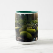 Mug Green Frog Forest Life, (Centre)