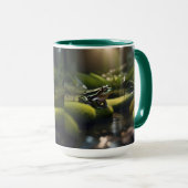 Mug Green Frog Forest Life, (Devant droit)