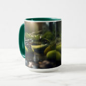 Mug Green Frog Forest Life, (Devant gauche)