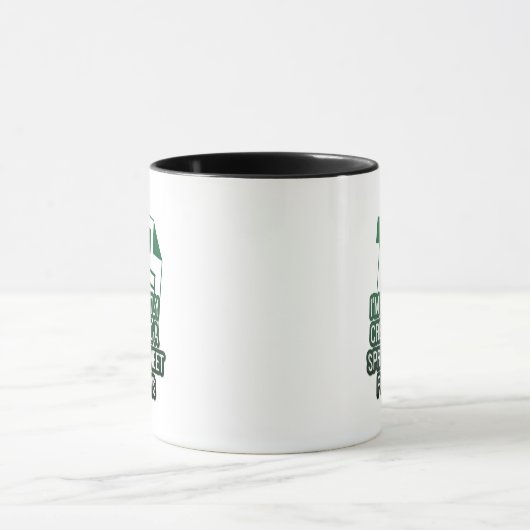 Mug Green Funny Excel Création silencieuse d'une feuil (Centre)