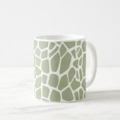 Mug Green Giraffe Print (Devant droit)