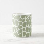 Mug Green Giraffe Print (Centre)
