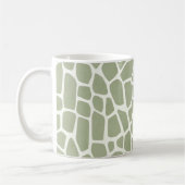 Mug Green Giraffe Print (Gauche)