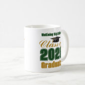 Mug Green Gold Class of 2026 Graduate Gift (Devant droit)