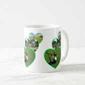 Mug Green Golf Hearts Design, (Devant droit)